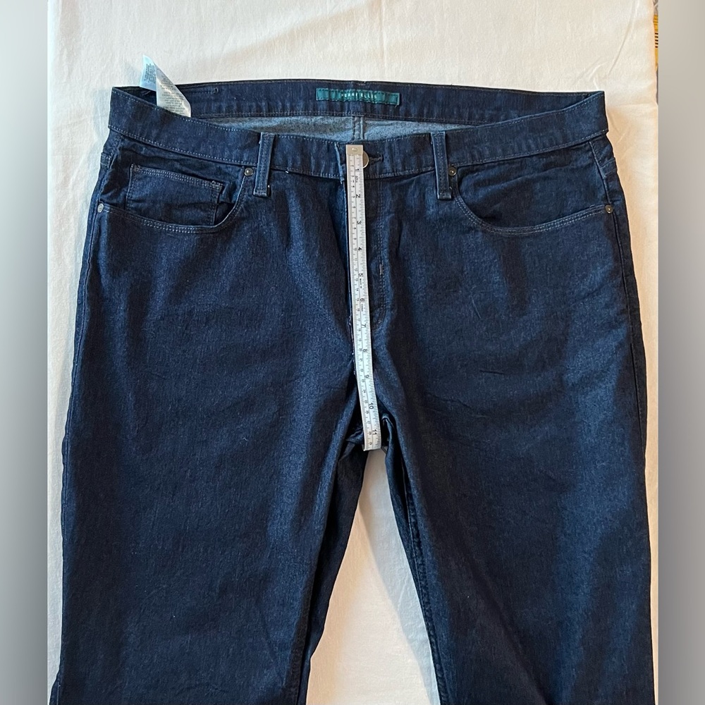 Perry Ellis Mens Jeans Size 38x30 Dark Blue Straight Leg 75% Cotton - Picture 5 of 6